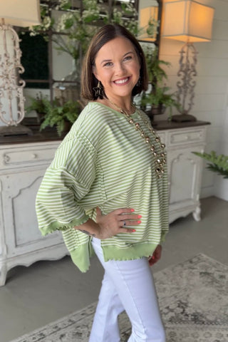 Anniston Top Lime by Peach Love Shirts & Tops Peach Love