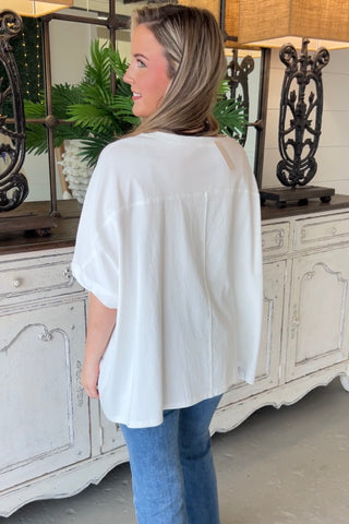 Star Bright Top Baby Blue Shirts & Tops Peach Love