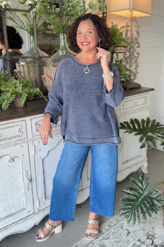 Harbin Sweater Navy Sweater Blu Pepper