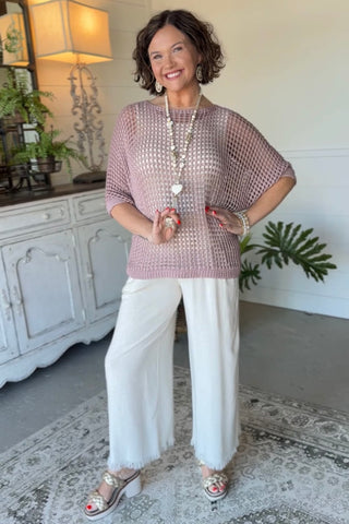 Easy Days Mauve sweater Carolina