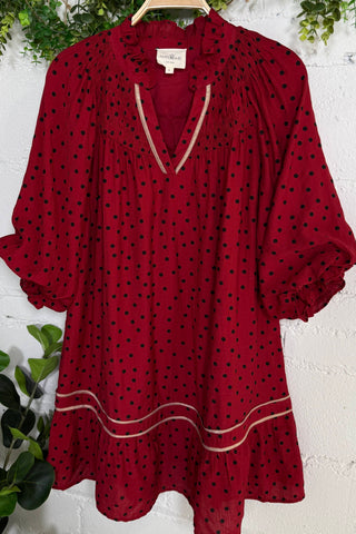 Sherwood Dress Red by Umgee
