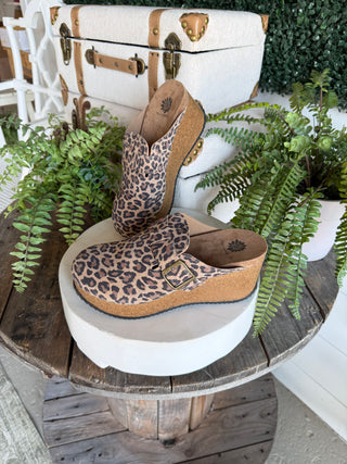 Mulani Leopard Clogs by Yellow Box Shoes Yellow Box