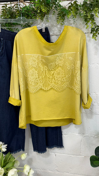 Darby Top Mustard Shirts & Tops MuMu