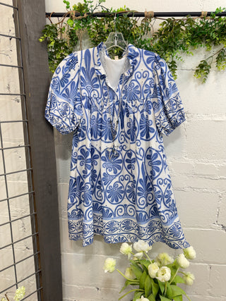jodifl blue dress Jodifl Navy Where Are You Going Swing Dress