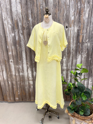 Hattie Maxi Dress Yellow Dresses S & F/ Italy