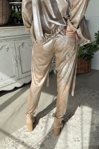 Liza Pants Gold Pants Urban Mangoz