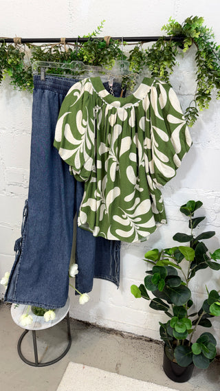 Ellington Top Olive Mix Shirts & Tops Gigio