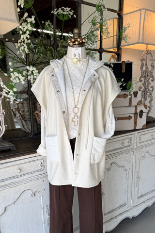 Touring Vest Jacket Ivory