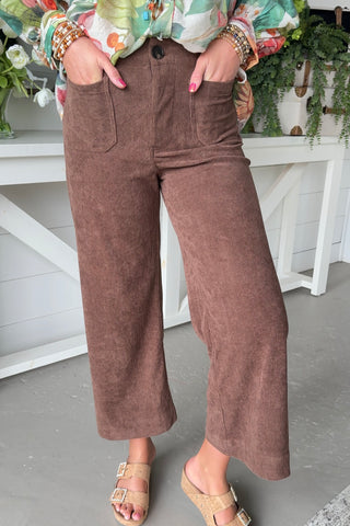 Tess Corduroy Pants Mocha Pants eesome