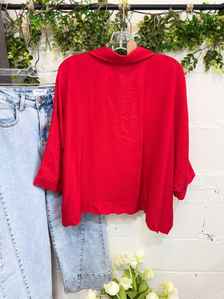 Fletcher Top Tomato by Umgee Shirts & Tops Umgee