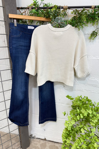 Anita Sweater Ivory Sweater Blu Pepper
