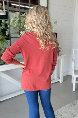 Sakina Sweater Rust sweater Zenana