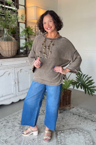 Harbin Sweater Dk Brown Sweater Blu Pepper