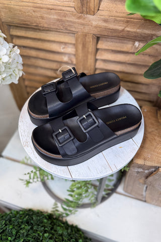 Project Cloud Skylar Sandals Black