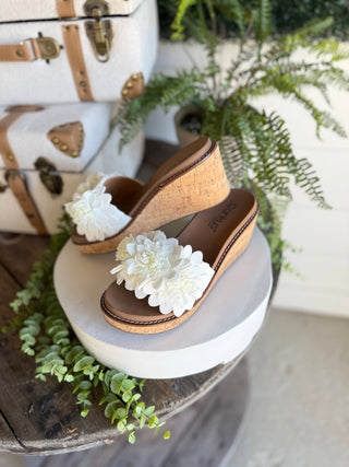 Wildflower Wedge Sandals White by Corky’s Sandal Corky's Footwear