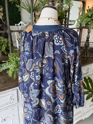 Maxine Dress Navy by Umgee