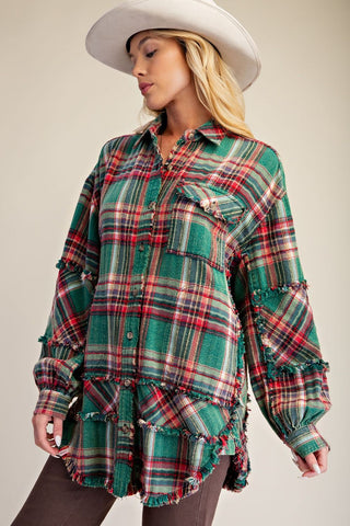 Hubba Hubba Green by Easel Shacket Easel