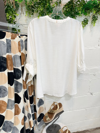 Griffin Top Off White Shirts & Tops Vine & Love