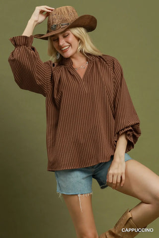 Campbell Top Cappuccino by Umgee