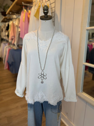 Daydreamer Top Ivory Shirts & Tops MuMu