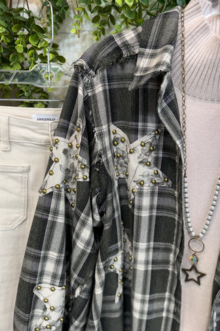 Starry Nights Top Olive by POL