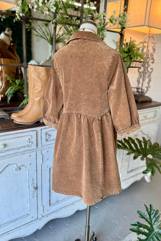 Teresa Dress Mocha by Umgee Dresses Umgee