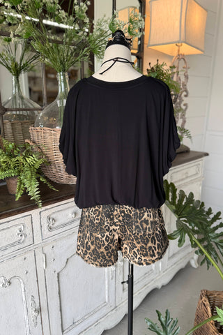 Double Bubble Top Black Shirts & Tops Umgee
