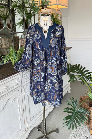 Maxine Dress Navy by Umgee