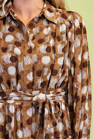Aspects Dress Camel Mix Dresses Gigio