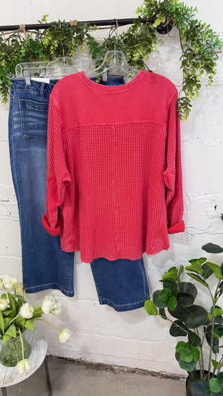 Kimi Poppy Red by Easel Shirts & Tops Easel