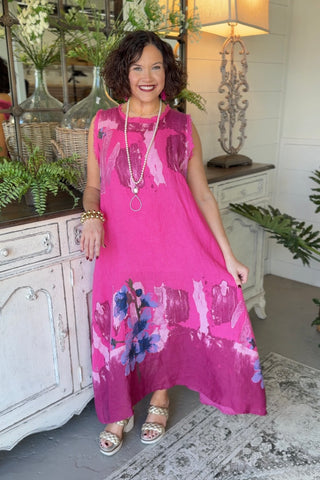 Vanna Long Dress Fuchsia Dresses Prospero