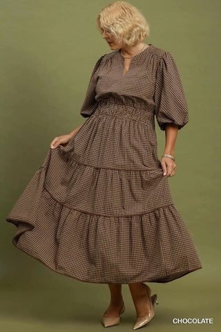Taylor Long Dress Crimson by Umgee