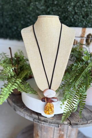 Pecos Necklace Brown limited stock Necklaces Greater Goods