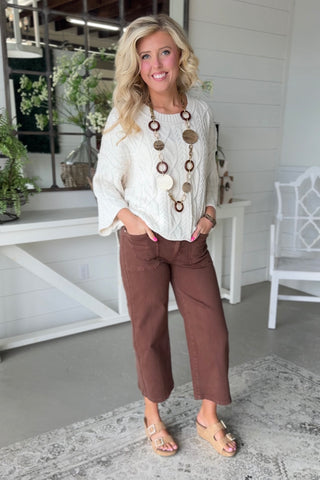 Tybee Sweater Cream RESTOCK Soon sweater Pol Clothing