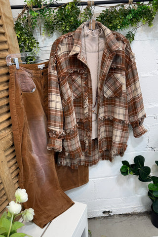 Lockwood Shacket Brown by Bibi Shacket Bibi