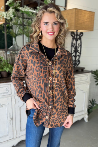 Fearless Animal Brown Shirts & Tops Heimish USA