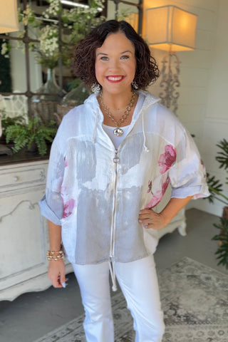 Tessie Linen Jacket White Jacket Prospero