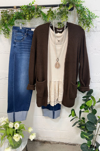 Diane Cardigan Chocolate