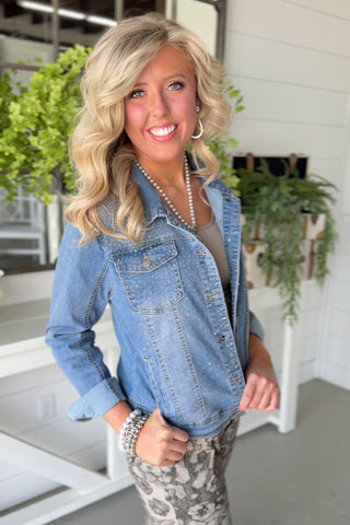 Get It Girl Bling Jacket Jacket Vanilla