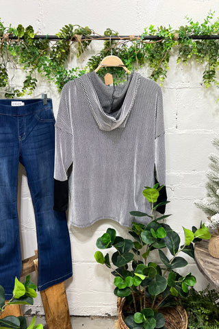 Camden Stripe Black Shirts & Tops Heimish USA