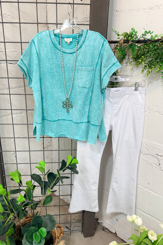 Lisbeth Top Aqua