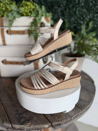 What About Now Sandals Gold by Corkys Shoes Corky's Footwear