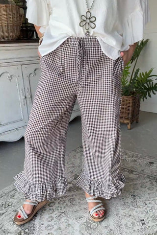 Checkmate Pants Brown Pants Vine & Love