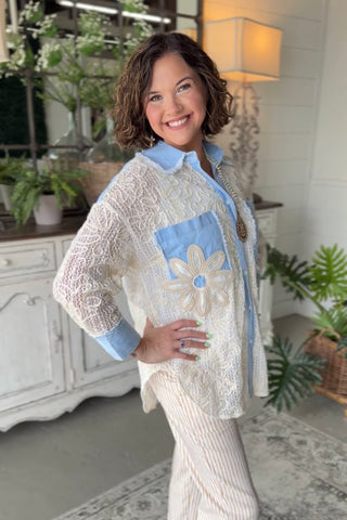 Whimsical Top Ivory