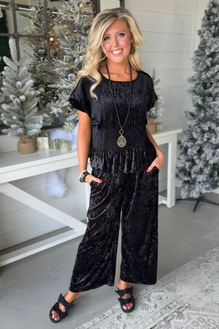 Crushing It Top Black by Umgee Shirts & Tops Umgee