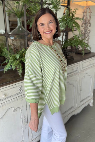 Anniston Top Lime by Peach Love Shirts & Tops Peach Love
