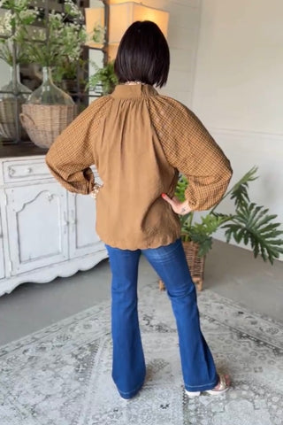 Ursula Top Brown by Umgee