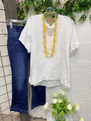 Jamison Top White Shirts & Tops Giada Fashion