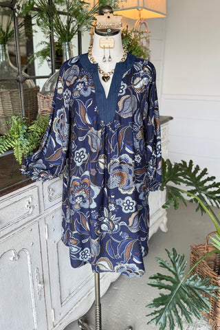 Maxine Dress Navy by Umgee