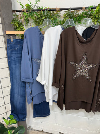 Milani Star Denim Blue Shirts & Tops Prospero